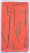 Andrew Southall (b. 1947), Untitled abstract in red, green and blue, mixed media, initialled and