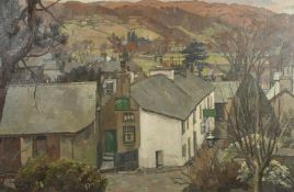 Percy Horton (1897-1970), 'Winter at Ambleside', oil on canvas, signed and dated 1944, 18.5