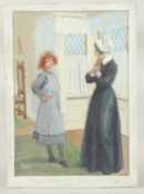 Gordon Browne (1858-1932) British, 'I like my hair frizzy waggy', and 'Now look here .......',