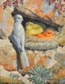 Circle of Charles Tunnicliffe, A pair of ornithological subjects, (birds), watercolours, both