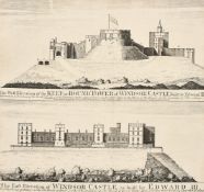 A collection of Old Master etchings and engravings stuck down to an album page and an engraving