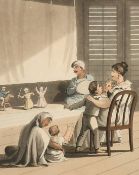 After Charles Doyley, A group of four hand coloured aquatints, from 'The European in India, 1813',