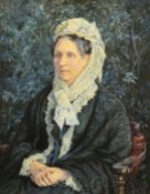 Edith Martineau (1842-1909), a portrait of the artist's sister 'Isabella', watercolour, signed and