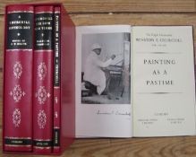 CHURCHILL (W. S.) ODHAMS memorial tribute, 3 vols in slipcase (1965) & a 1st Edn. (no d.w.) of 