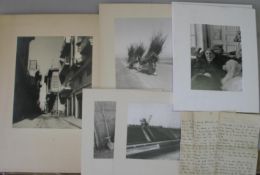 [TRAVEL] collection of Middle East photographs, 3 reprint photos of Gertrude Stein, & a ms. 