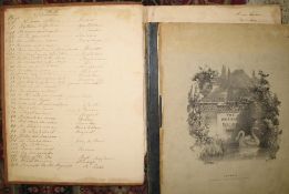 [MANUSCRIPT MUSIC, compiled by Anne Holder, 1812] 4to album, song list on front paste-down, over 118
