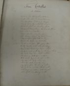 OCCASIONAL BOOK, 4to, mostly verse in one hand, female orientated themes, Romantic & other, incl. 