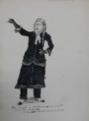 SUFFRAGE: Anti-suffragette ink sketch, 