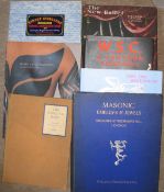 [ART, STREET ART, etc.] HAMMOND (W.) Masonic Emblems & Jewels, 4to, illus., clo., L., 1920; & 6