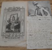 AMERICANA: 1822 letter from near 
