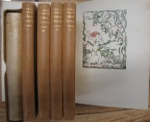 HERRICK (Robert) The Poetical Works. 4 vols. Cresset Press 1928. Colour decorations by Albert