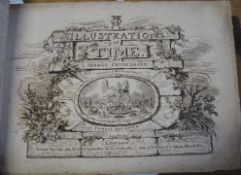 CRUIKSHANK (George) Illustrations of Time, obl. folio, 7 plates incl. title, original printed