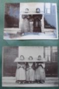 [CHINA] a postcard album repurposed as a photograph album, with numerous b/w. photos of China &