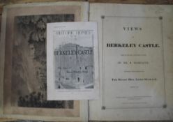 BERKELEY CASTLE, Views...by Marklove, folio, 8 lithoplates & 2 pasted to inside covers, foxed, &