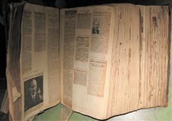 CHICHESTER & environs, 2 v. large ledgers filled with newspaper clippings, mostly political,