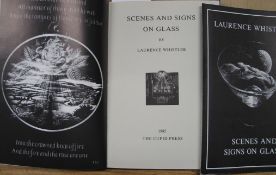 WHISTLER (Laurence) Scenes and Signs on Glass. Cupid Press 1985. d/w. 1200 copies signed