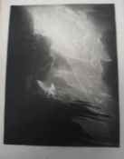 MARTIN (John) artist: Milton's Paradise Lost, 24 mezzotint plates 7.5 x 10.5 inches, in broken