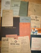 RATION BOOKS, Rent Books & related (Q).
