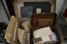 An interesting archive of ephemera to include wartime letters, photographs, cigarette cards etc.