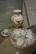 A quantity of Herend cups, saucers, similar bowl etc.