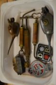 Early oil cans by Lucas and other makes together with other motoring related items.