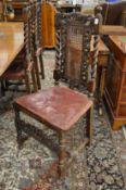A good set of six 18th century style walnut high back dining chairs.