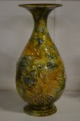 A Royal Doulton leaf moulded decorated vase.