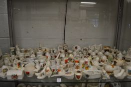 A large collection of crested china.