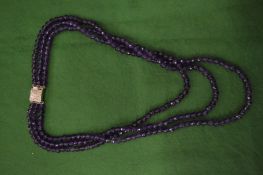 Decorative bead necklace.