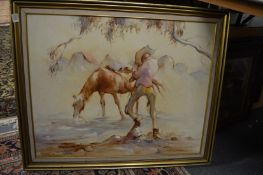 Various paintings and prints.