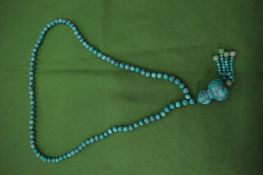 Decorative bead necklace.
