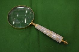 A magnifying glass.