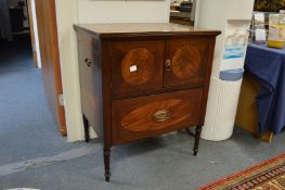 A Georgian mahogany pot cupboard.