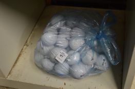 A bag of Srixon golf balls.