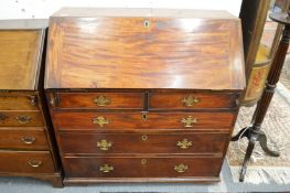 A George III mahogany bureau.