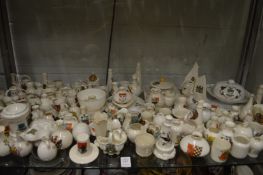 A large collection of crested china.