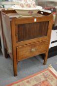 A George III mahogany night commode.
