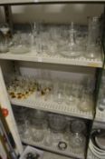 A quantity of household and decorative glassware.