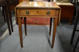 A small mahogany drop leaf occasional table.