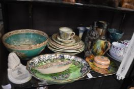 A quantity of Adams and other china and glass.