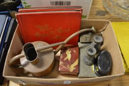 Miscellaneous collectables to include opera glasses, Chinese calligraphy set, lacquer box etc.