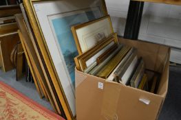 A collection of paintings, prints and engravings.