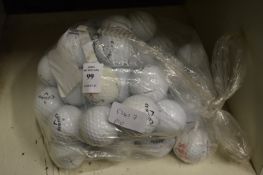 A bag of Callaway golf balls.