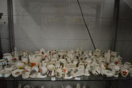 A large collection of crested china.