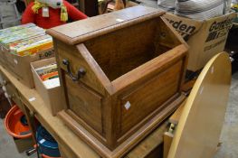 A storage box/magazine rack.