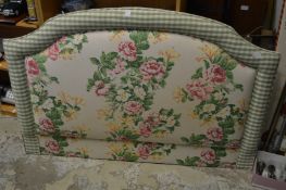 A 4ft 6in upholstered headboard.
