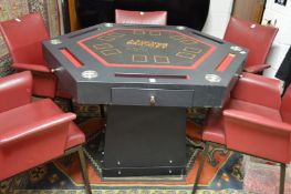 Footballing Interest, The Wayne Bridge poker table, an octagonal shaped poker table with