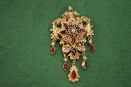 A decorative brooch.