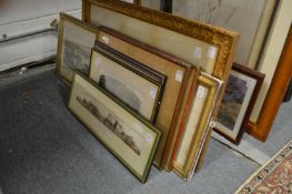 A group of assorted prints and engravings.