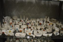 A large collection of crested china.